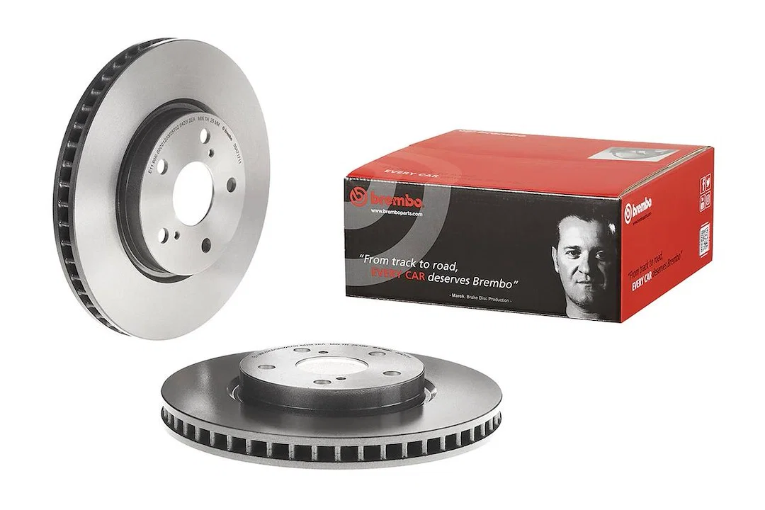 09A71711C02 – BREMBO Brake Rotor, Vented One Piece Design Wheel Bolt Pattern 5 x 114.3 Millimeter 296 Millimeter Diam...
